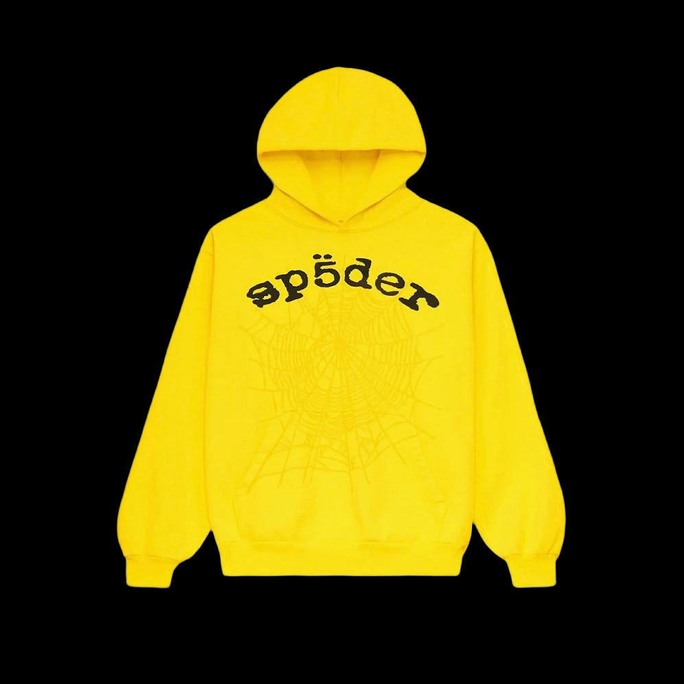 Sp5der Legacy Hoodie Yellow Hoodie