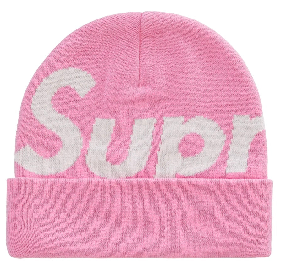 Supreme Big Logo Beanie FW24 Pink