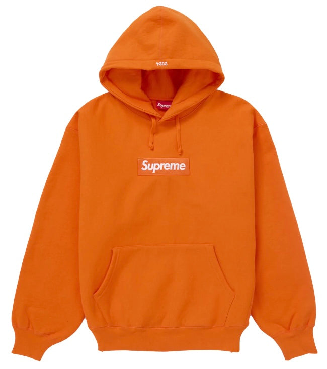Supreme Box Logo Hooded Sweatshirt 'Orange'