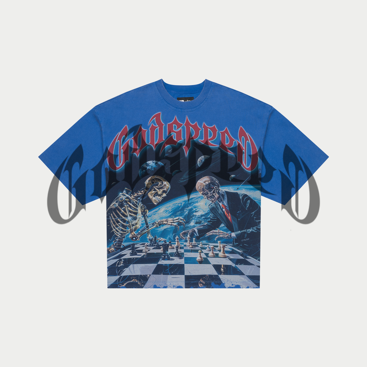 Godspeed Checkmate Blue Tee