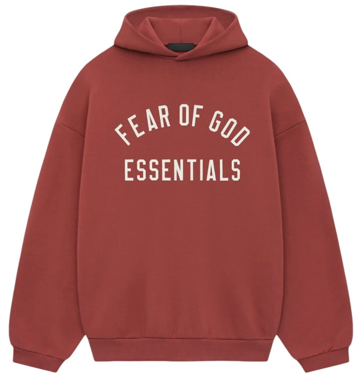 Essentials Crimson Red Hoodie