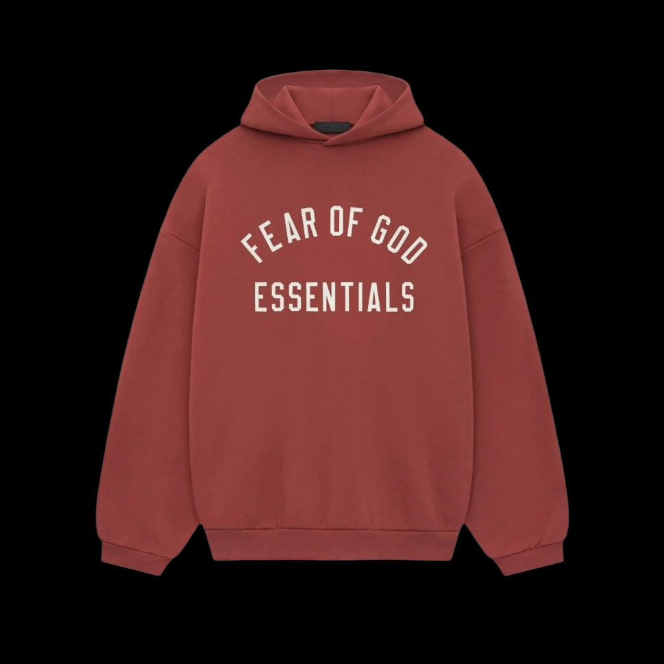 Essentials Crimson Red Hoodie