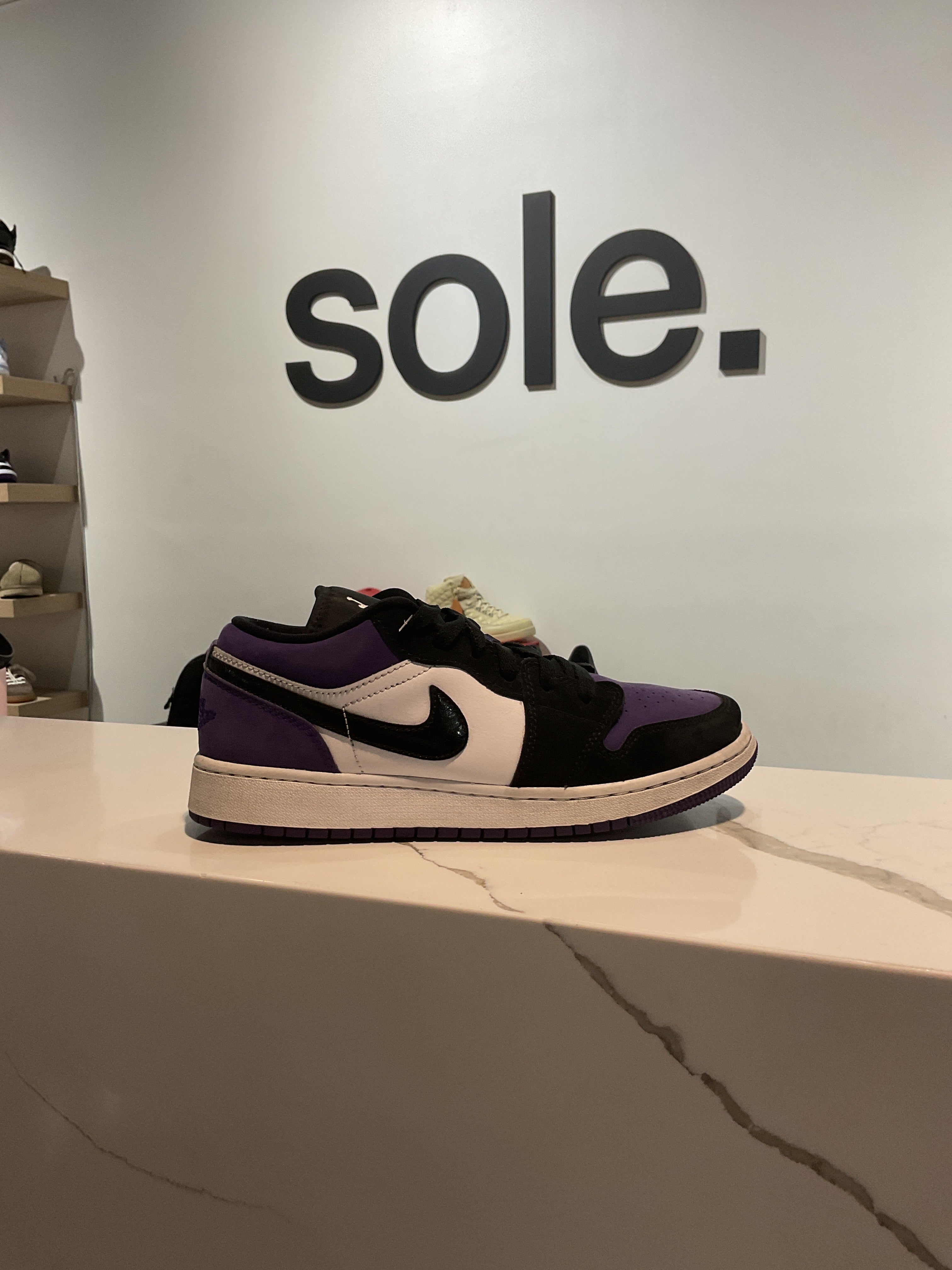 Pre-Owned Air Jordan 1 Low GS 'Court Purple'