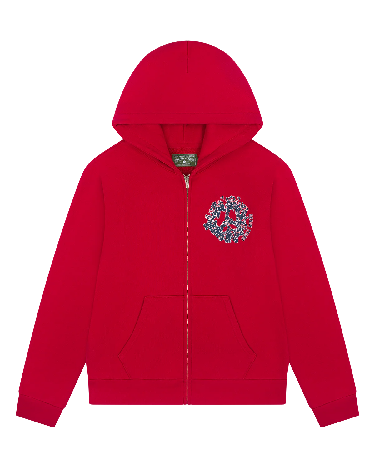 Denim Tears Denim University Zip-Up Red