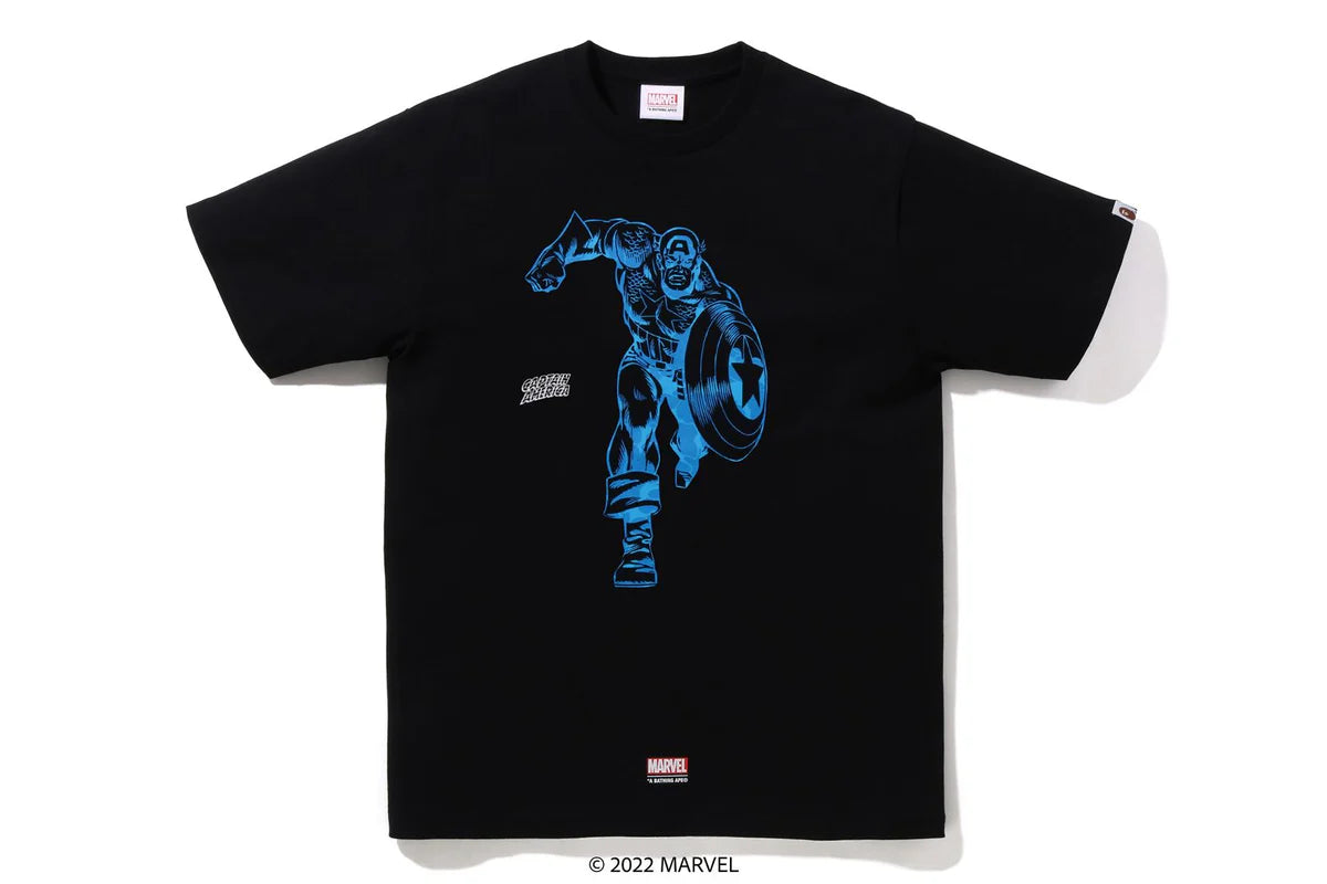 BAPE x Marvel Comics Captain America T-Shirt 'Black'