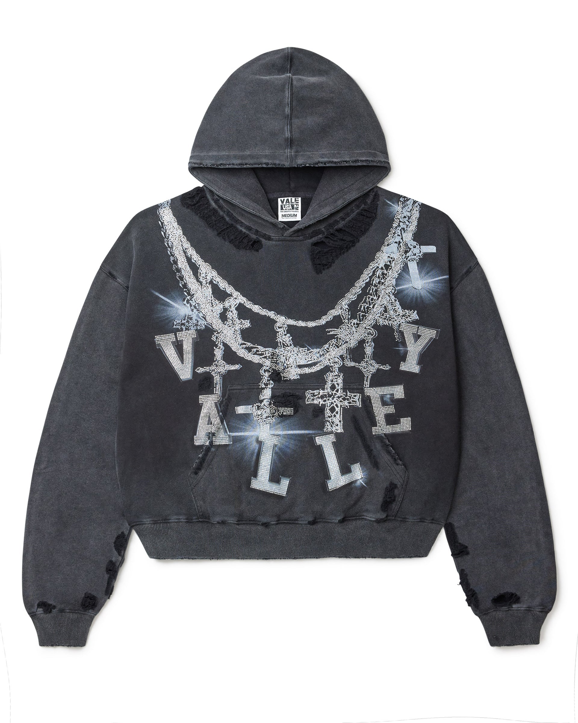 Vale Big Chain Hoodie Black