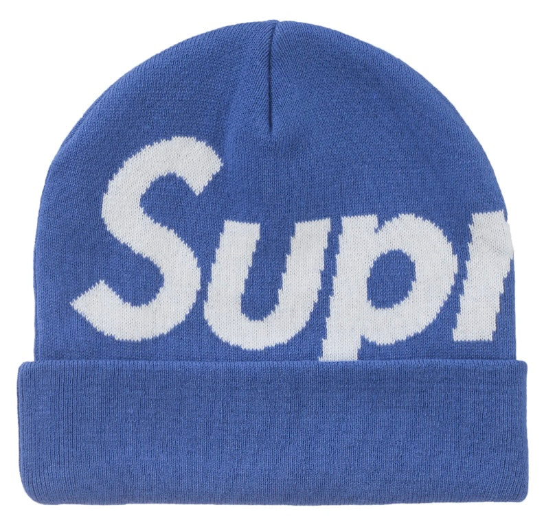 Supreme Big Logo Beanie FW24 Blue