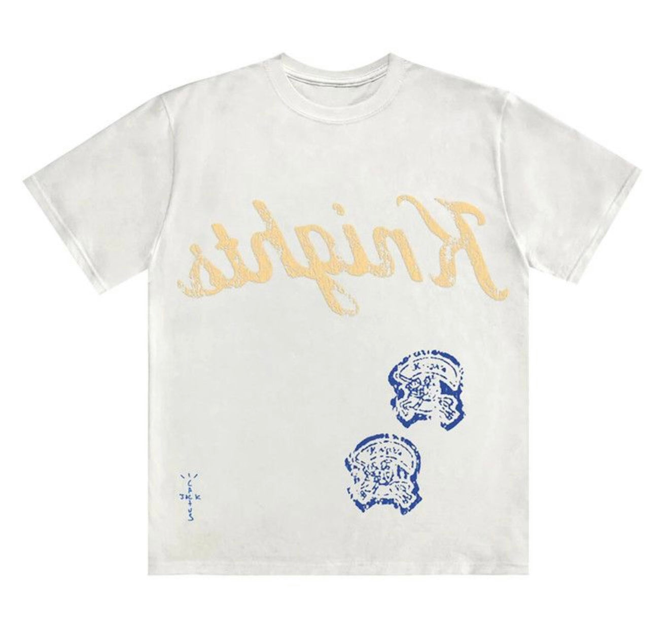 Cactus Jack by Travis Scott Elkins High School T-Shirt 'White'