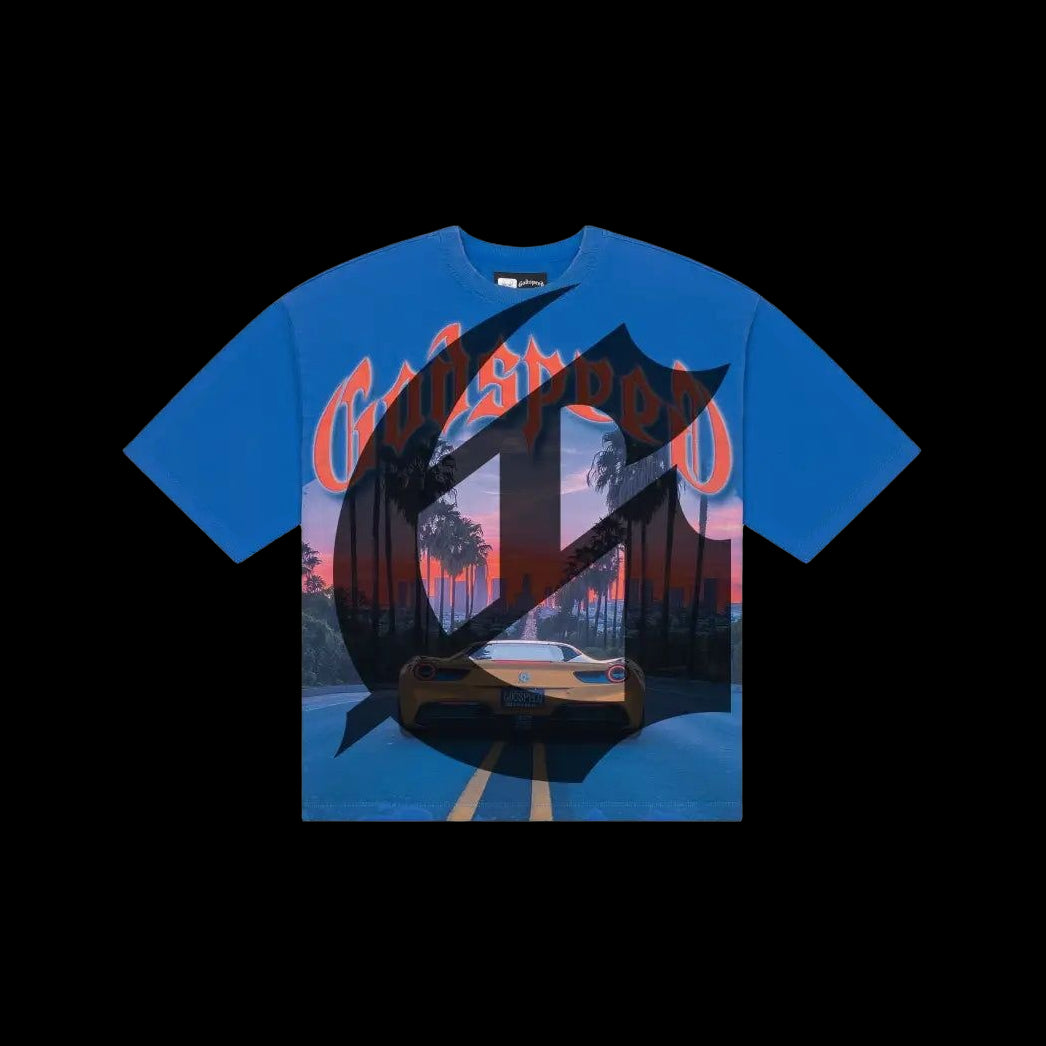 Godspeed Sunset BLVD Royal Blue Tee