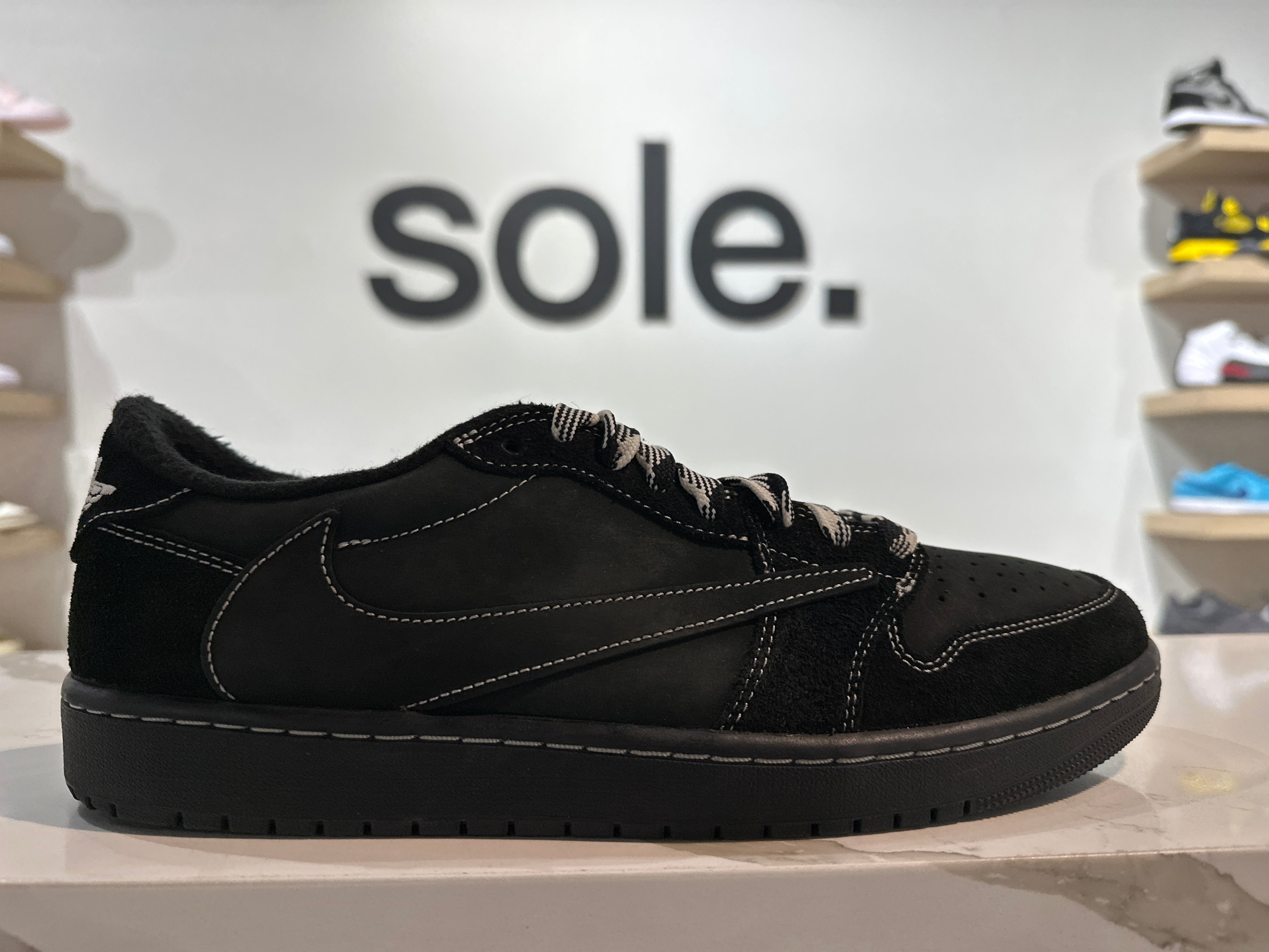 Pre-Owned Travis Scott x Air Jordan 1 Retro Low OG SP 'Black Phantom'