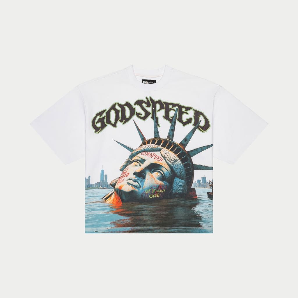Godspeed Sunken Liberty Tee White