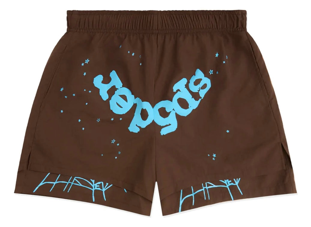 Sp5der Shorts Brown