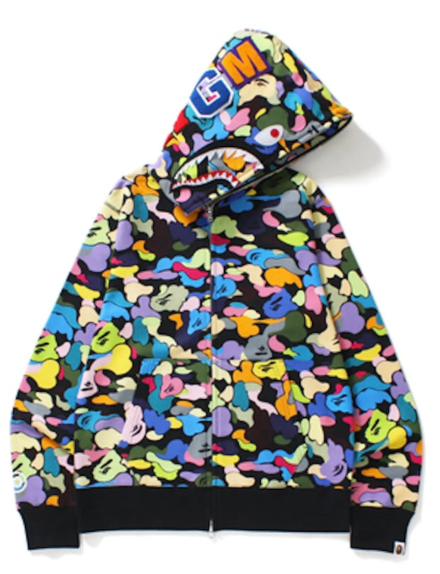 Bape Black World Gone Mad Multicolor Zip Up