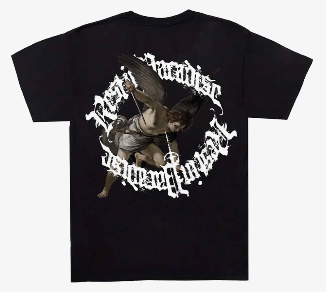 Revenge Puff Print St. Micheal Tee Black