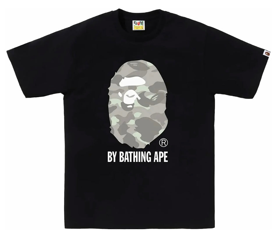 Bape Grey Big Head Tee Black