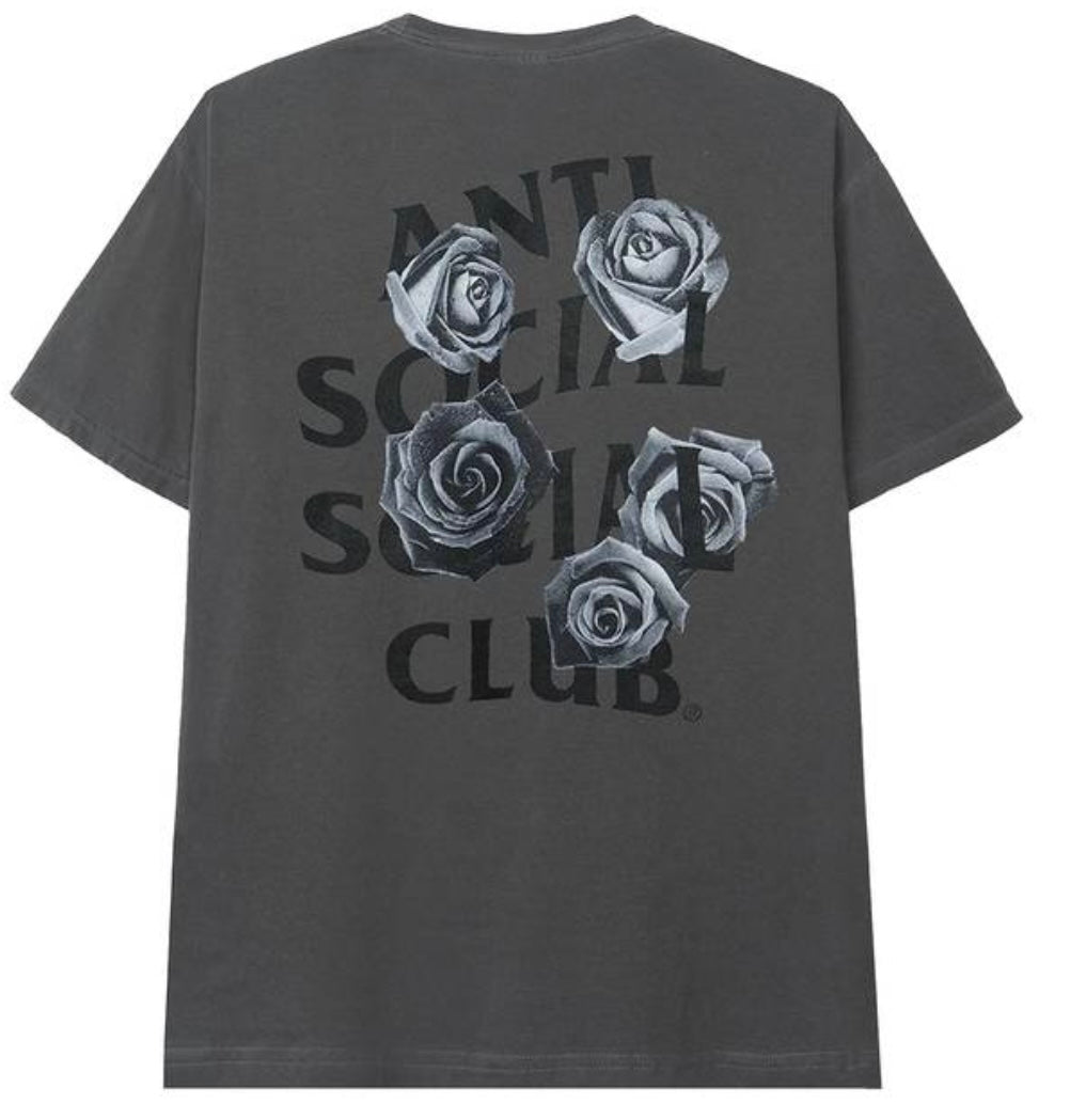 Anti-Social Bat Emoji Tee Gray
