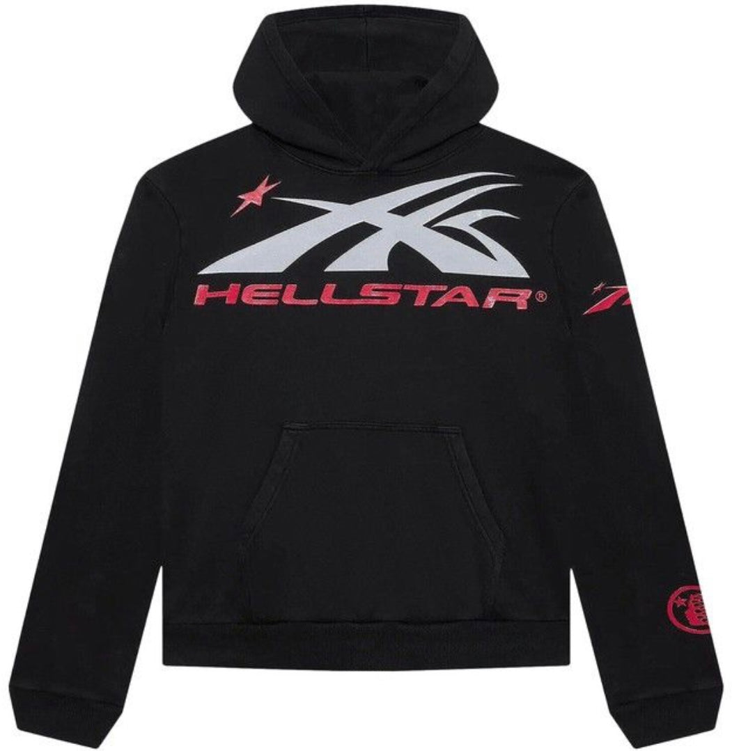Hellstar Sports gel logo hoodie black