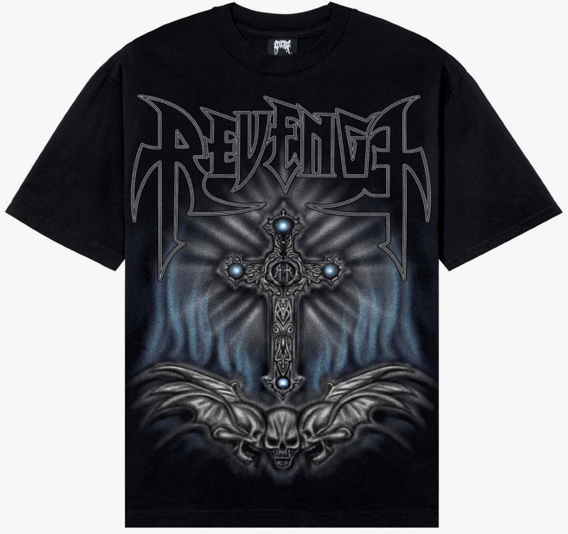 Revenge Airbrush Metal Tee Black