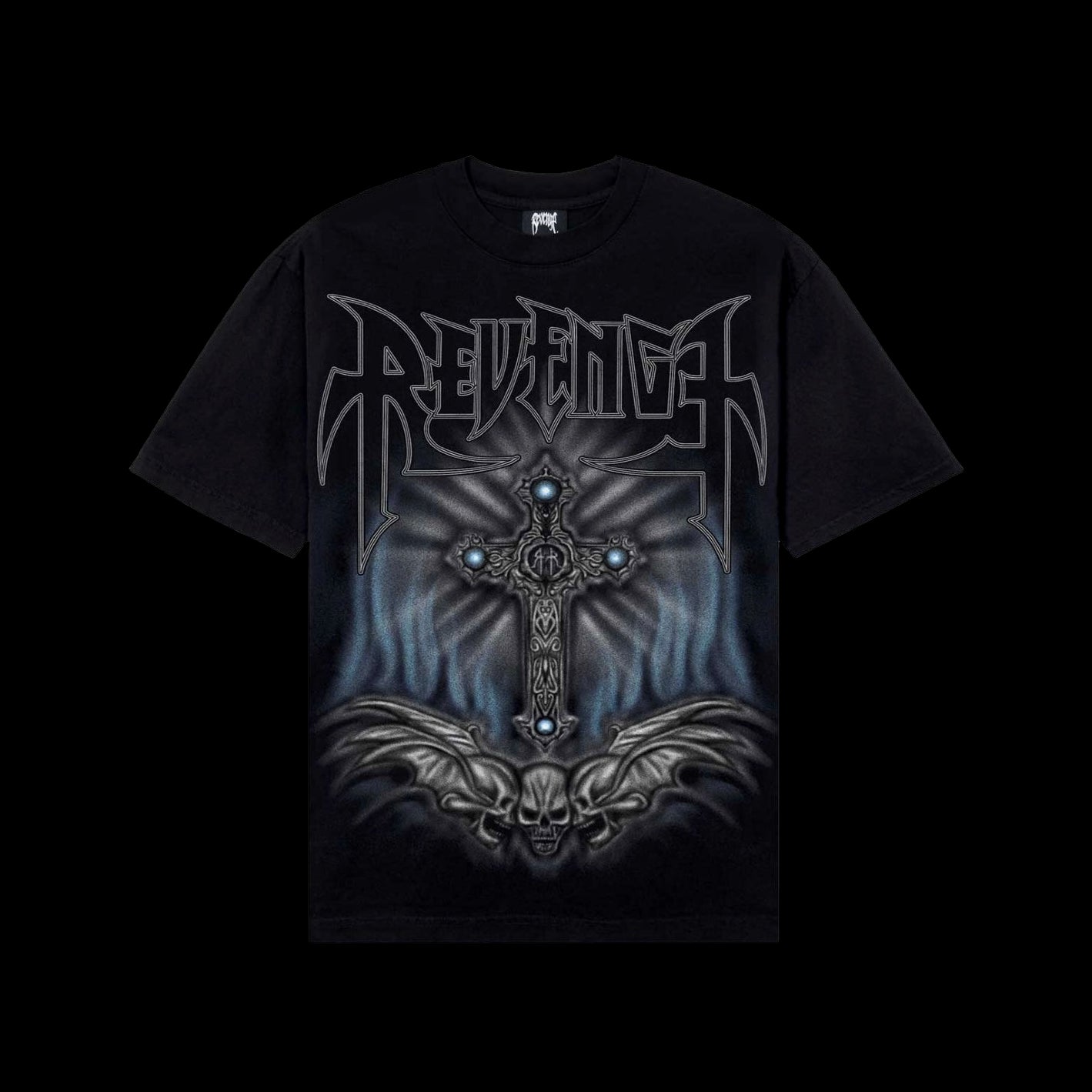 Revenge Airbrush Metal Tee Black