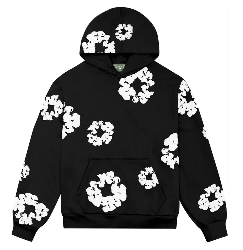 Denim Tears Cotton Wreath Hoodie Black