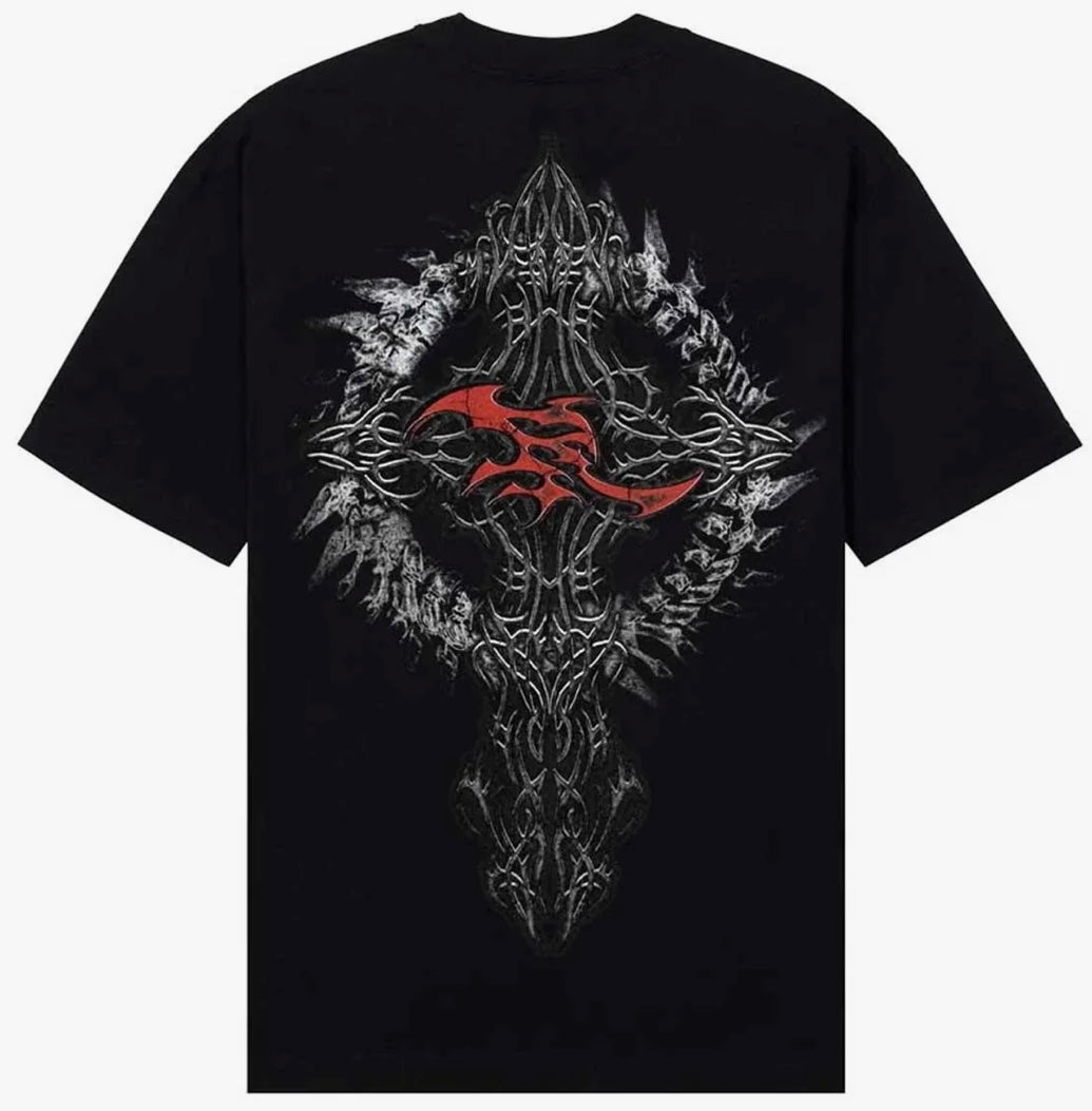 Revenge Spine Tee Black