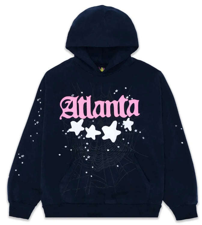Sp5der Atlanta Hoodie Navy