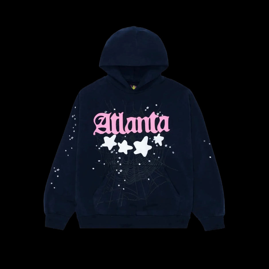 Sp5der Atlanta Hoodie Navy