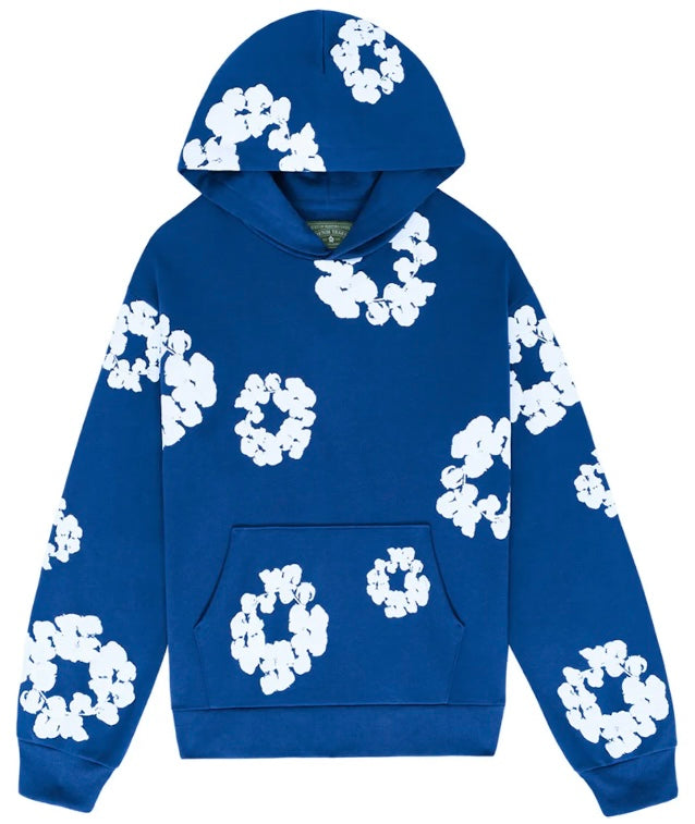 Denim Tears Cotton Wreath Hoodie Royal Blue