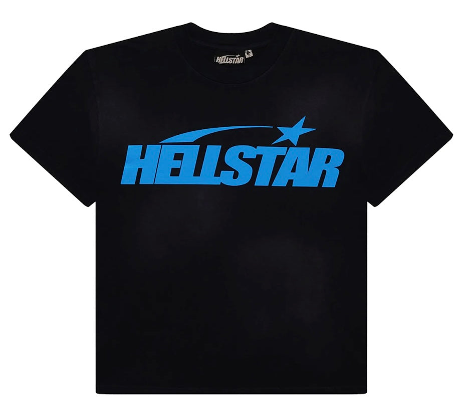 Hellstar Classic Gel Tee Black Blue