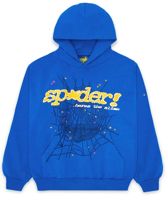 Sp5der TC Hoodie Blue