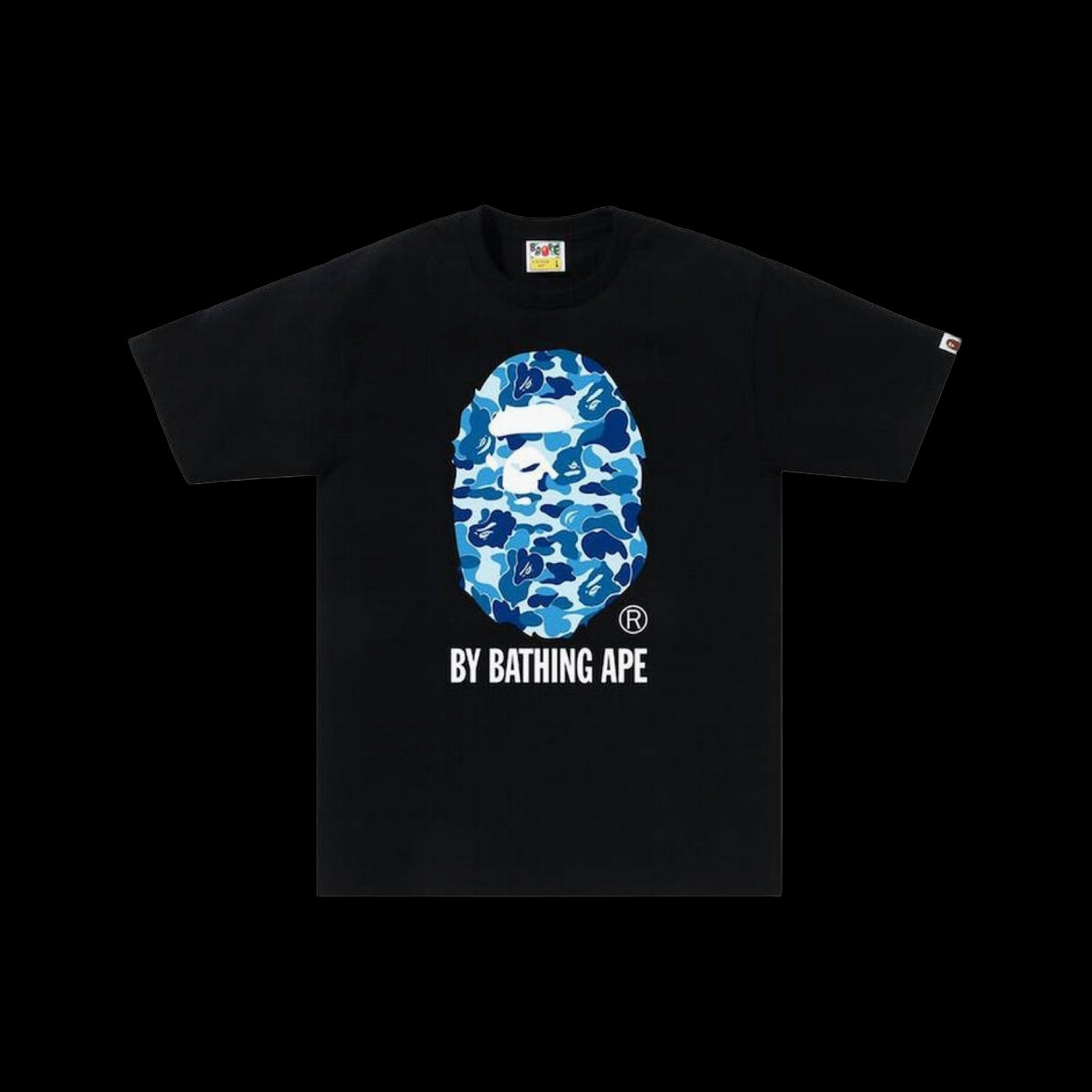 Bape Blue Big Head Tee Black