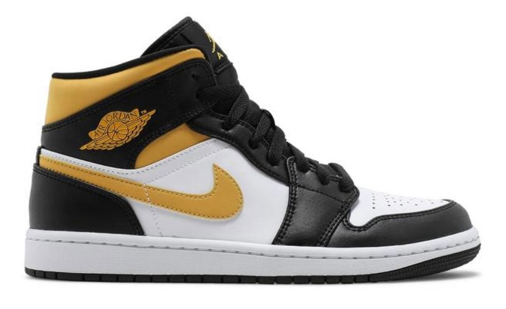 Air Jordan 1 Mid 'Black University Gold'