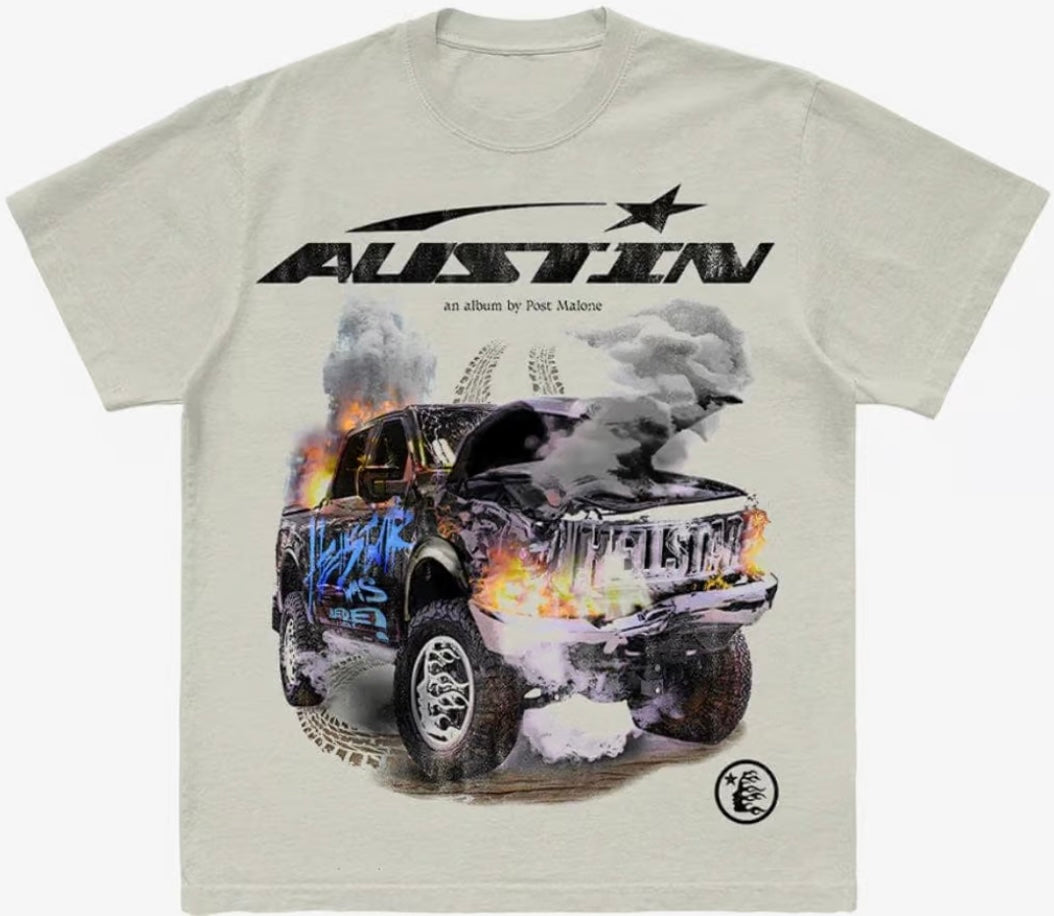 Hellstar Post Malone tee cream