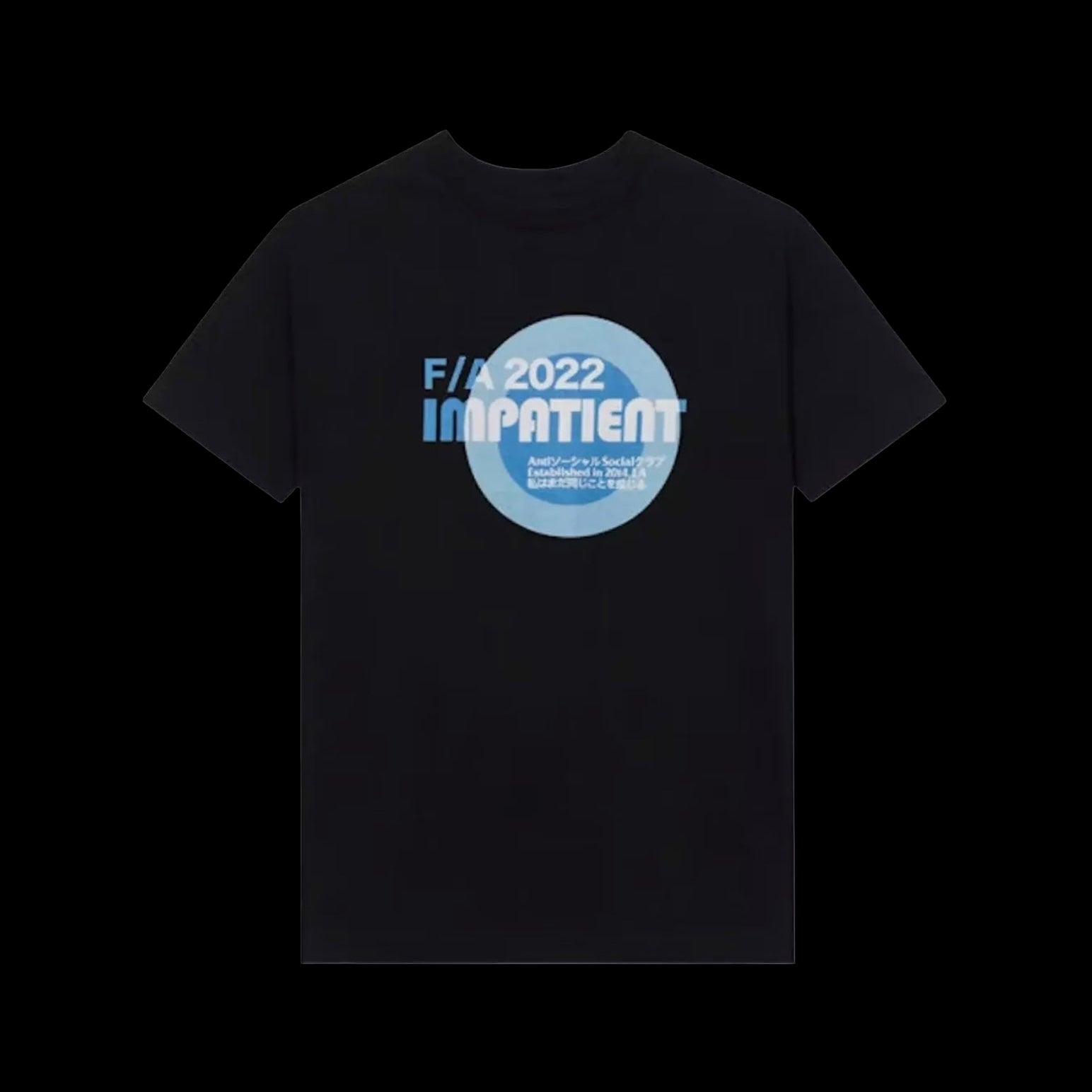 Anti-Social Impatient Tee Black Blue
