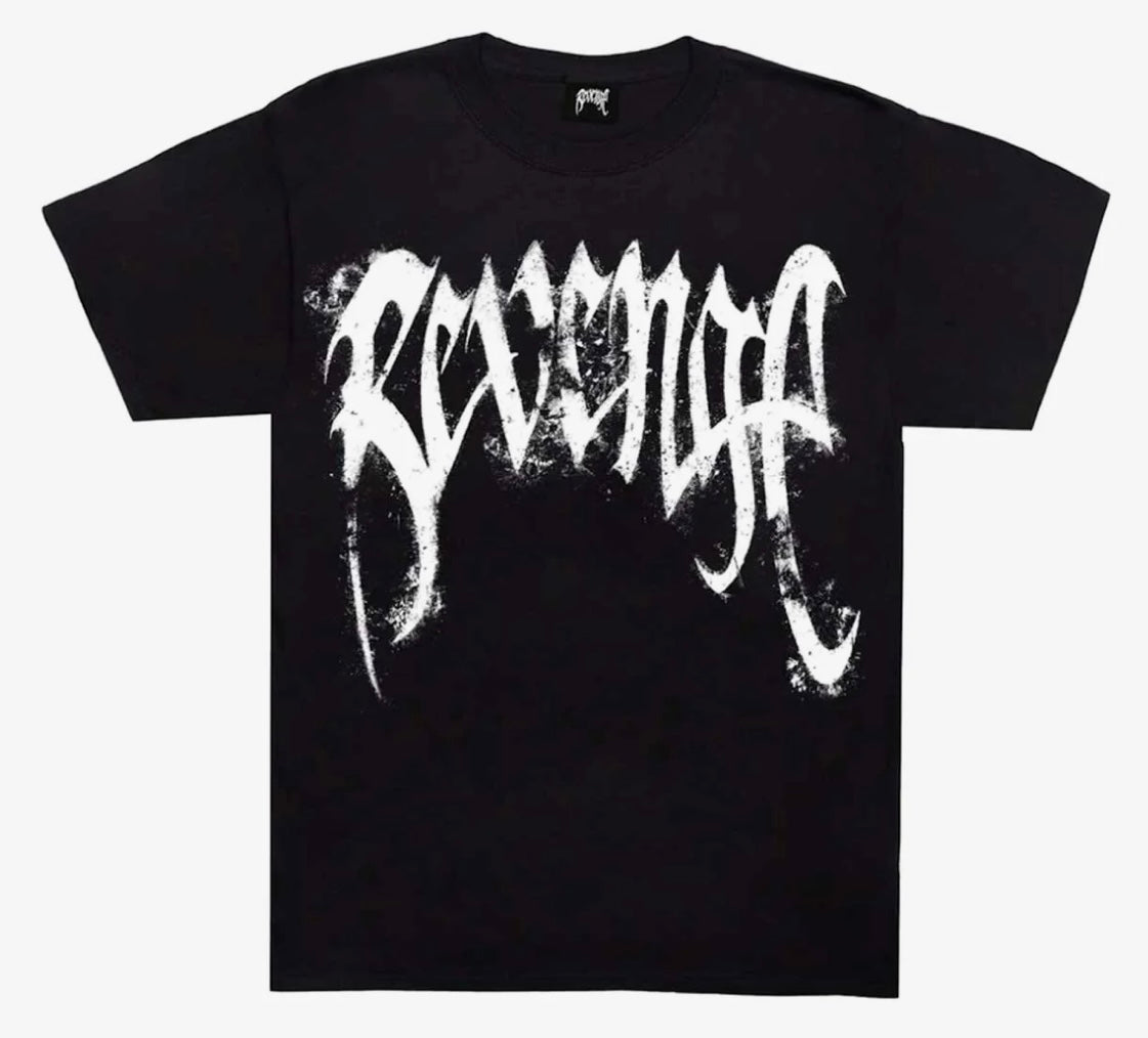 Revenge Puff Print St. Micheal Tee Black