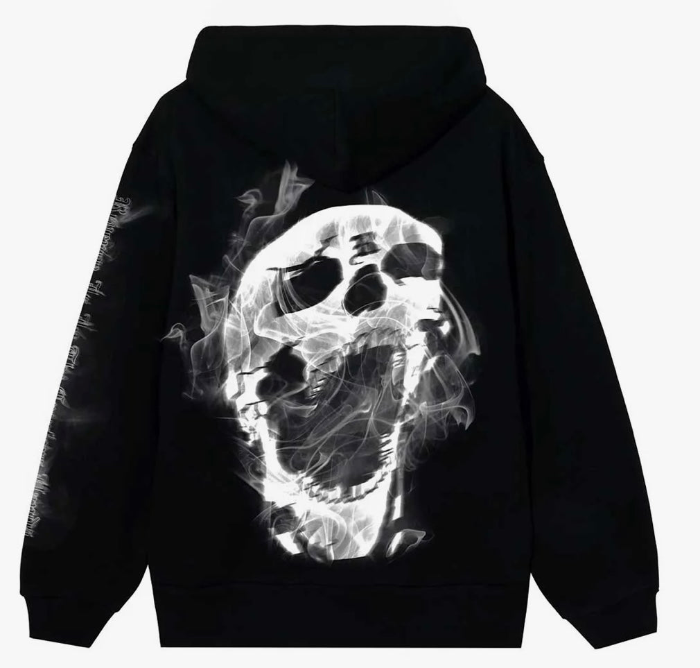 Revenge Smoke Lightning Hoodie Black