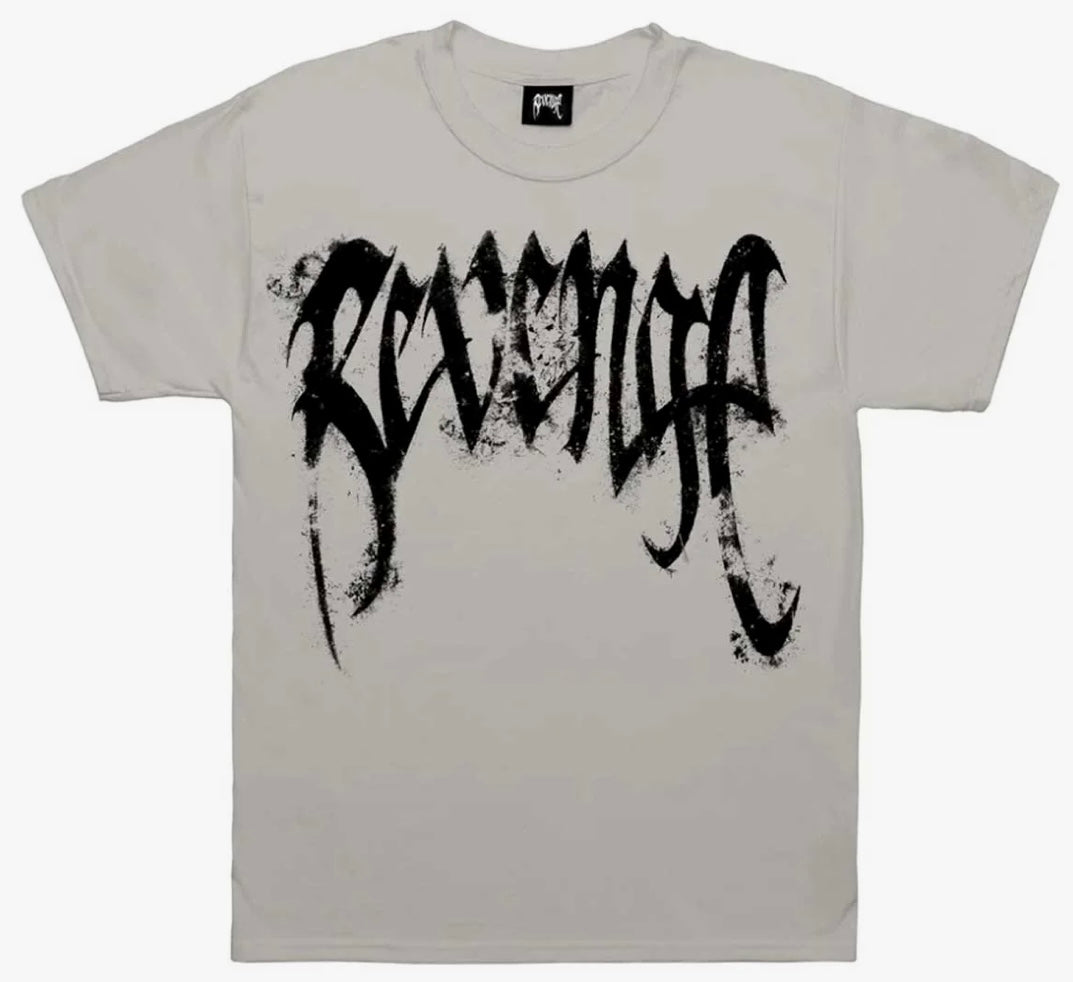 Revenge Puff Print St. Micheal Tee Cement