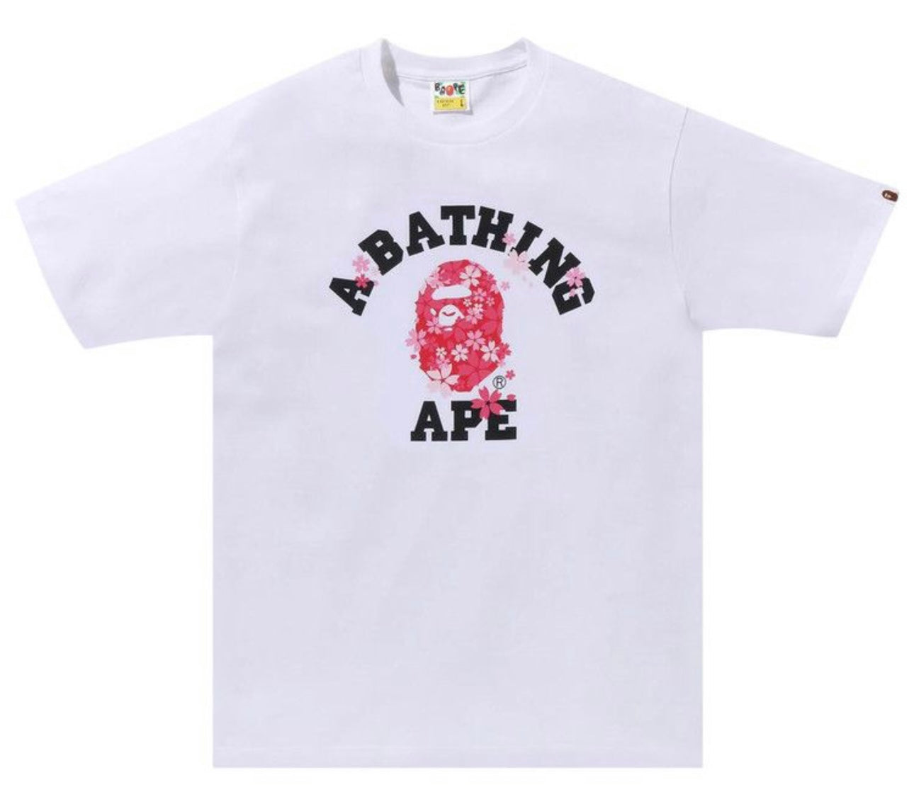 Bape Sakura ABC White Tee