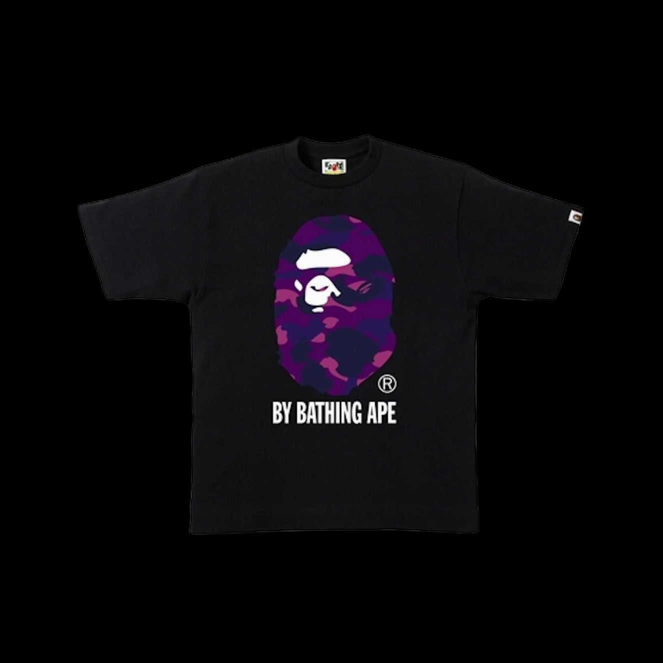 Bape Purple Ape Head Tee Black