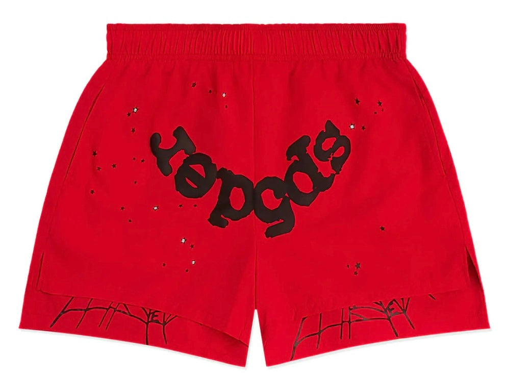 Sp5der Shorts Red