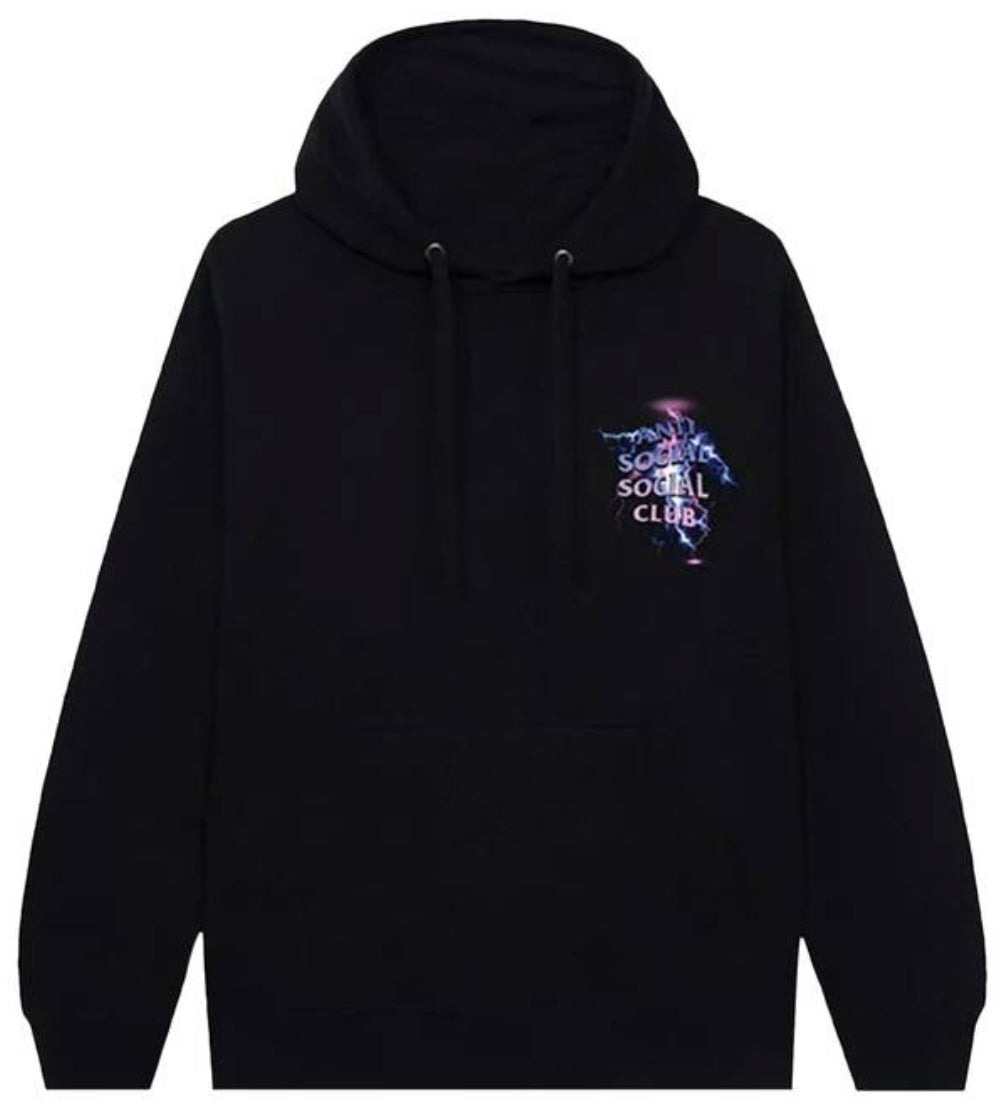 Anti-Social Bolt From The Blue Hoodie Black