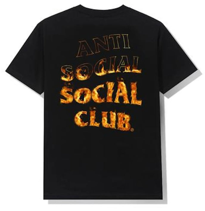 Anti-Social Flame Tee Black