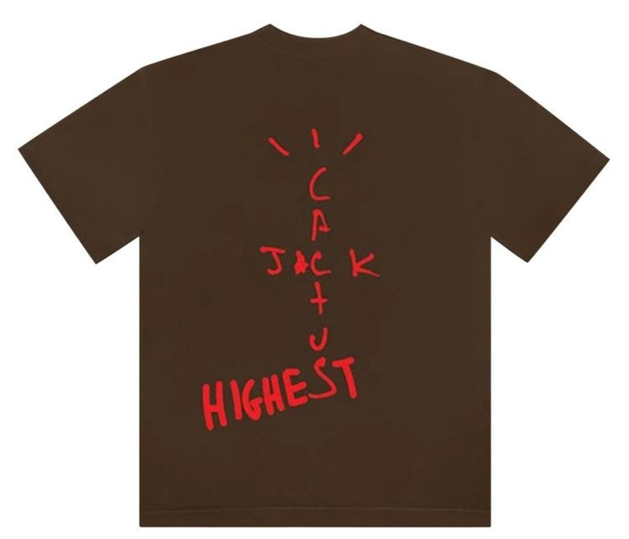 Travis Scott Brown highest Tee White