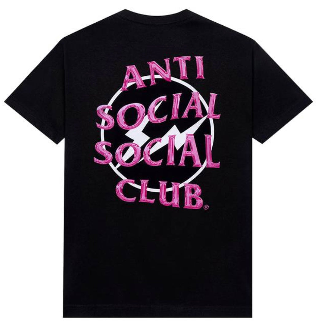 Anti-Social Fragment Precious Petals Tee Black Pink