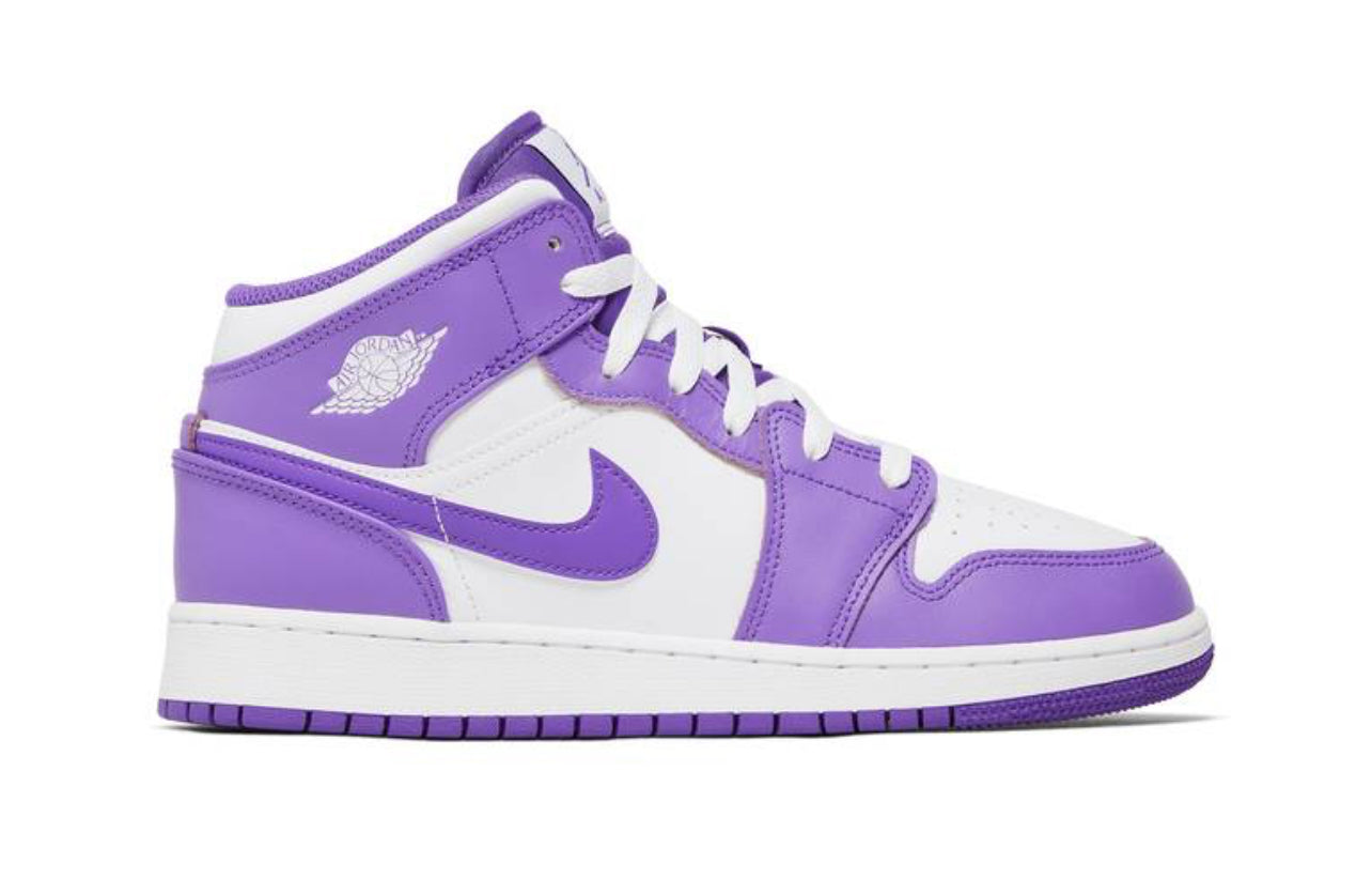 Air Jordan 1 Mid GS 'Purple Venom'