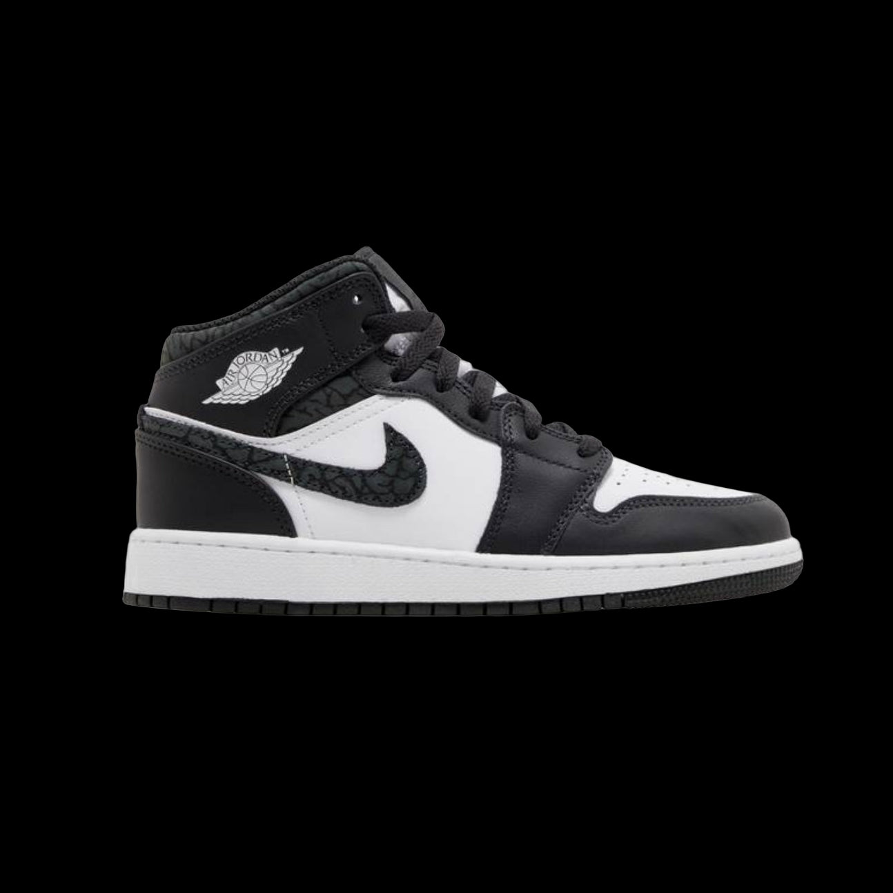 Air Jordan 1 Mid SE GS 'Panda Elephant'