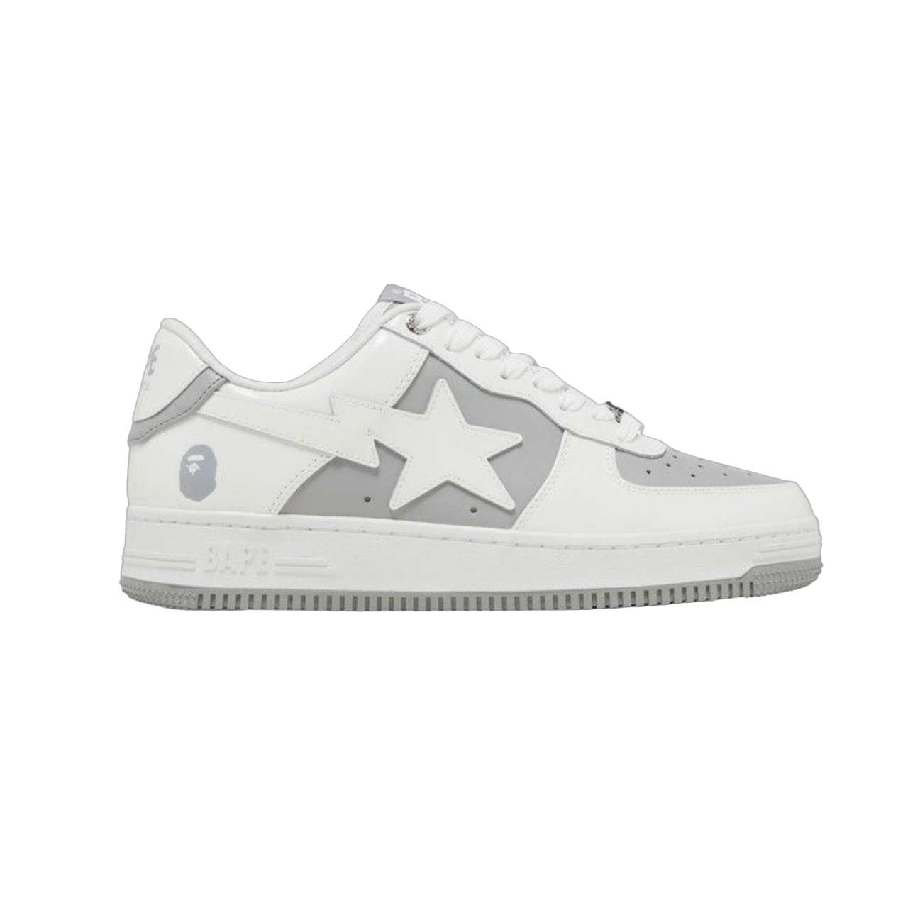 Bapesta #6 'Patent White Grey'