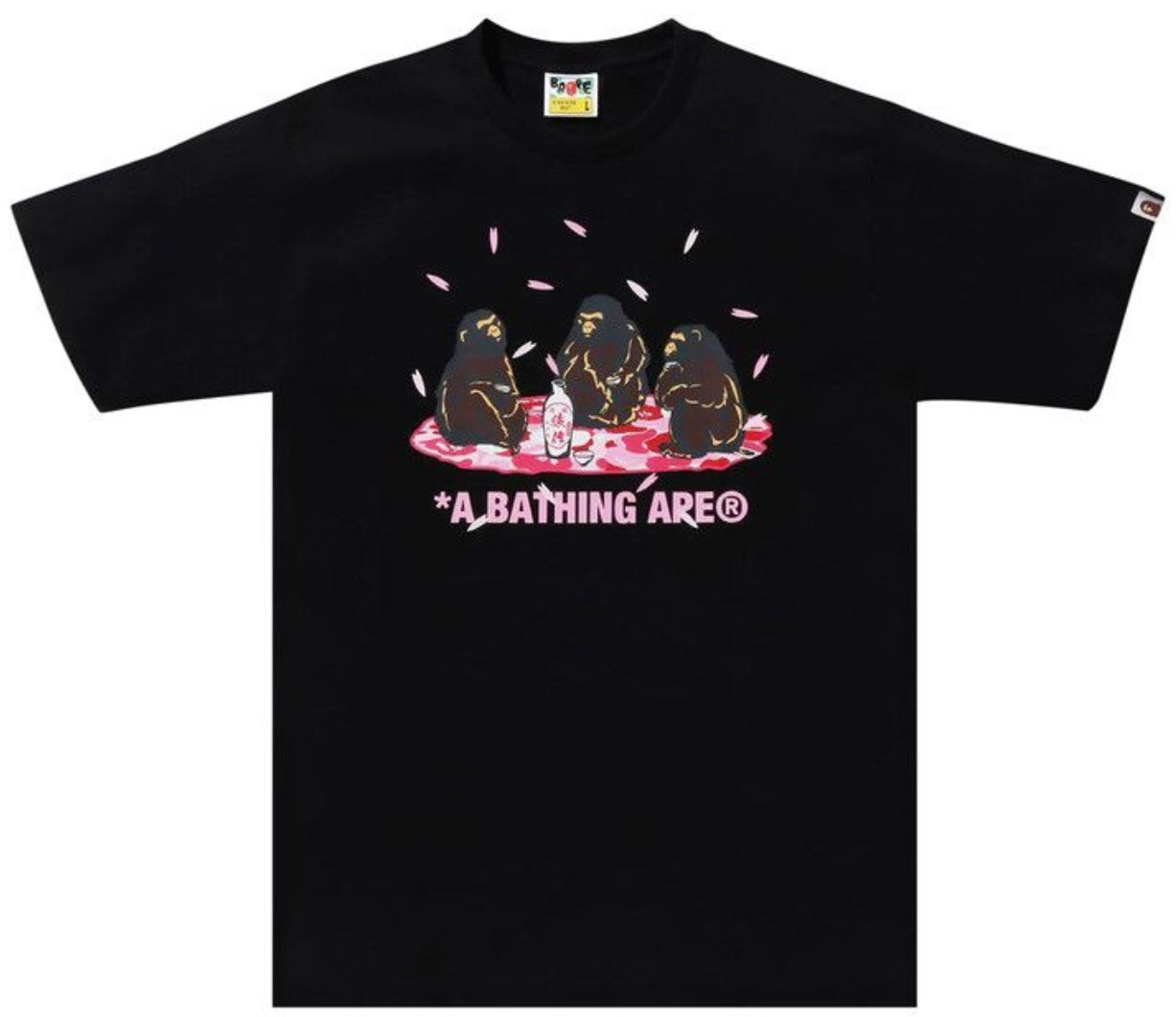 Bape Sakura Viewing Tee Black