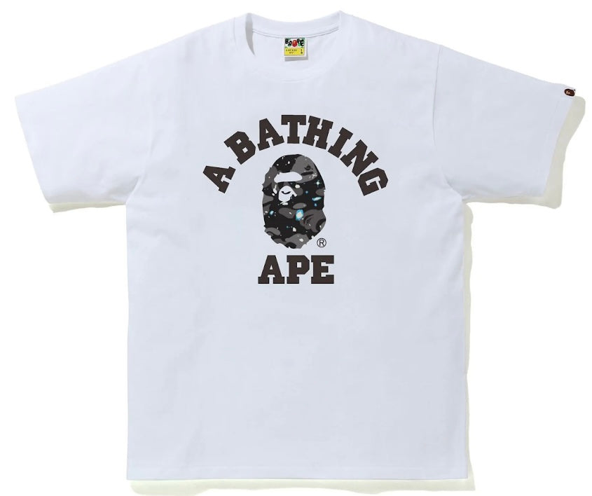 Bape ABC Camo Head Tee White