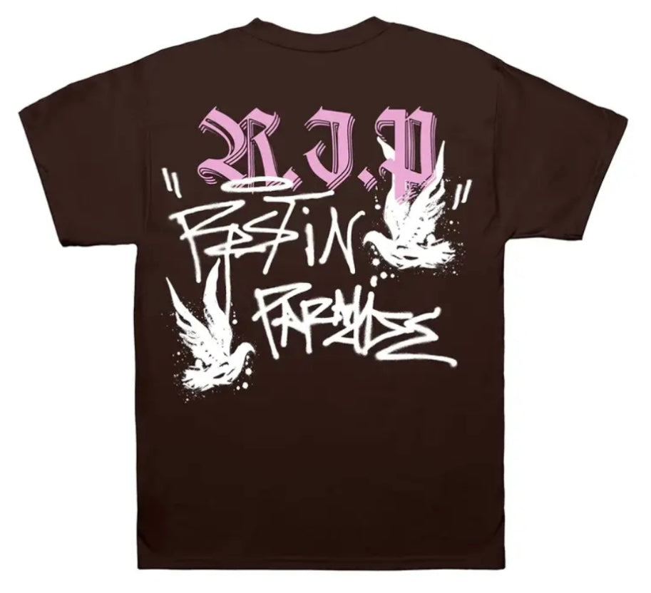 Revenge Graffiti Dove Tee Brown